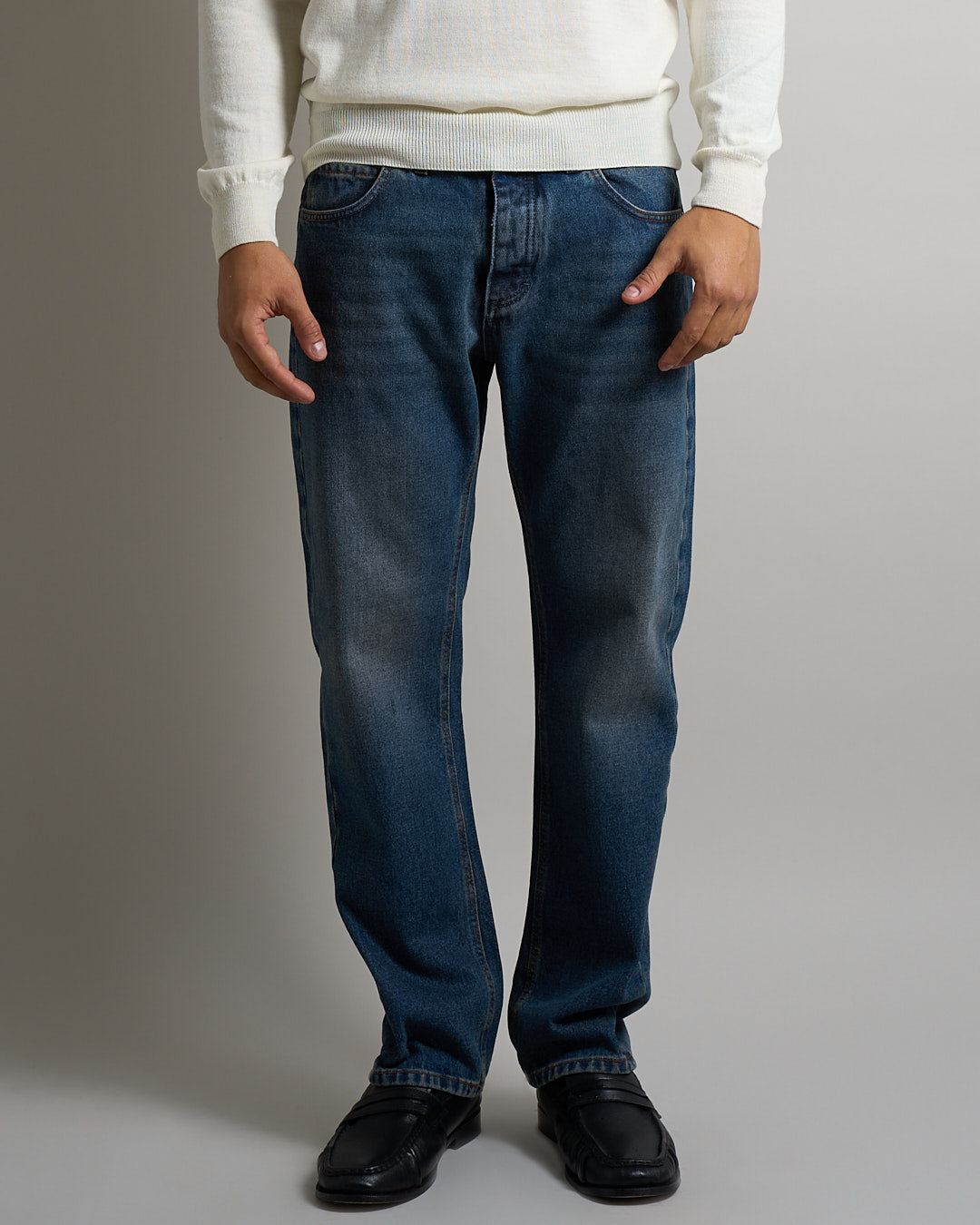 Denim straight fit Sabbiato Used