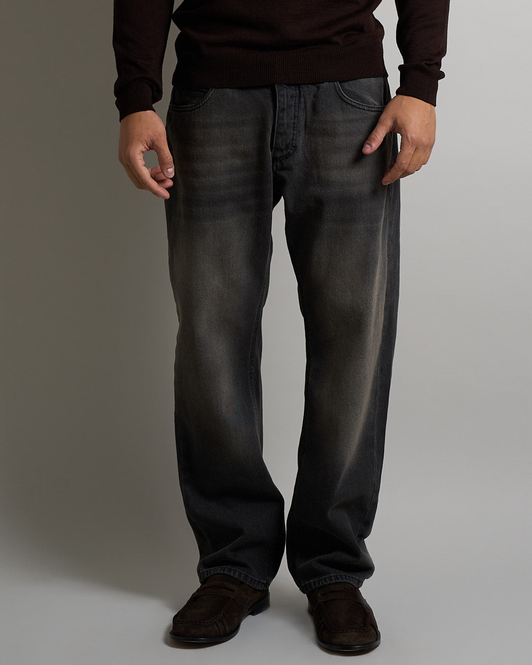 Msm Studio Jeans Straight Fit Sandblasted 