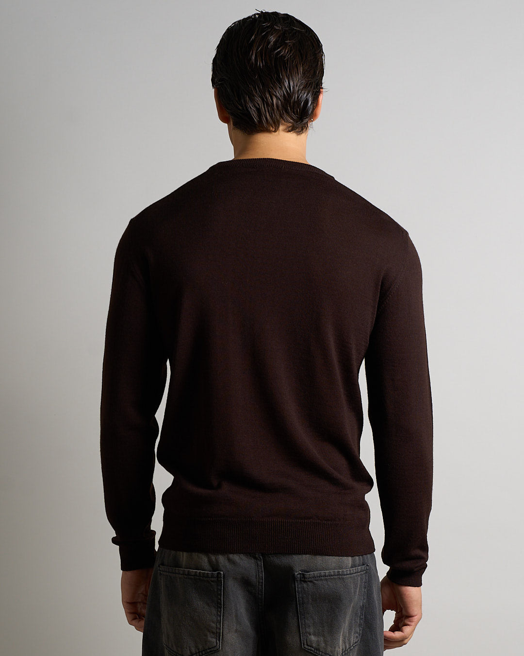 Maglioncino Girocollo in lana merinos