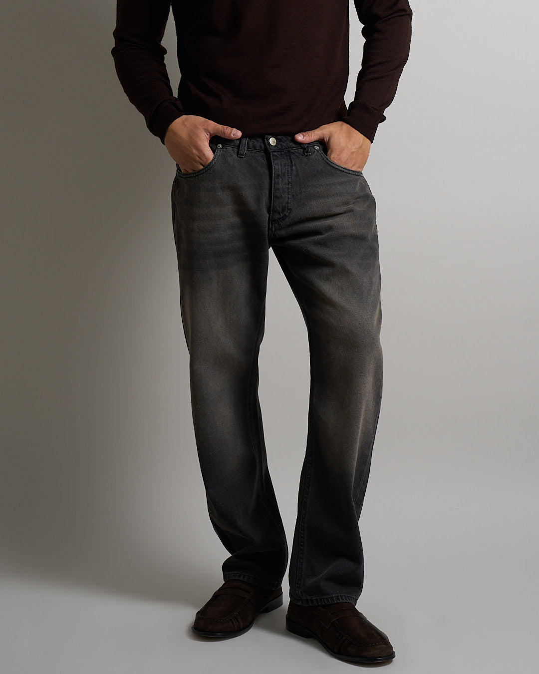 Msm Studio Jeans Straight Fit Sandblasted 