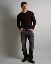 Msm Studio Jeans Straight Fit Sandblasted 