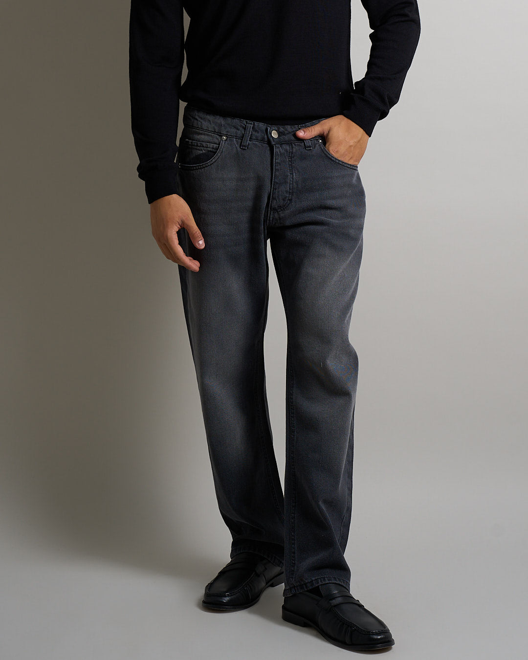 Msm Studio Jeans Straight Fit Sandblasted 