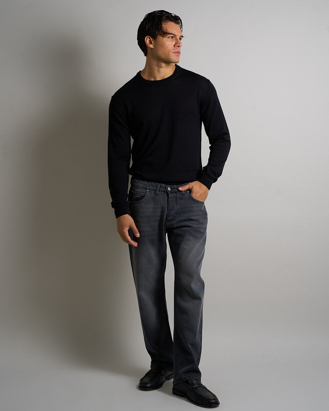 Msm Studio Jeans Straight Fit Sandblasted 