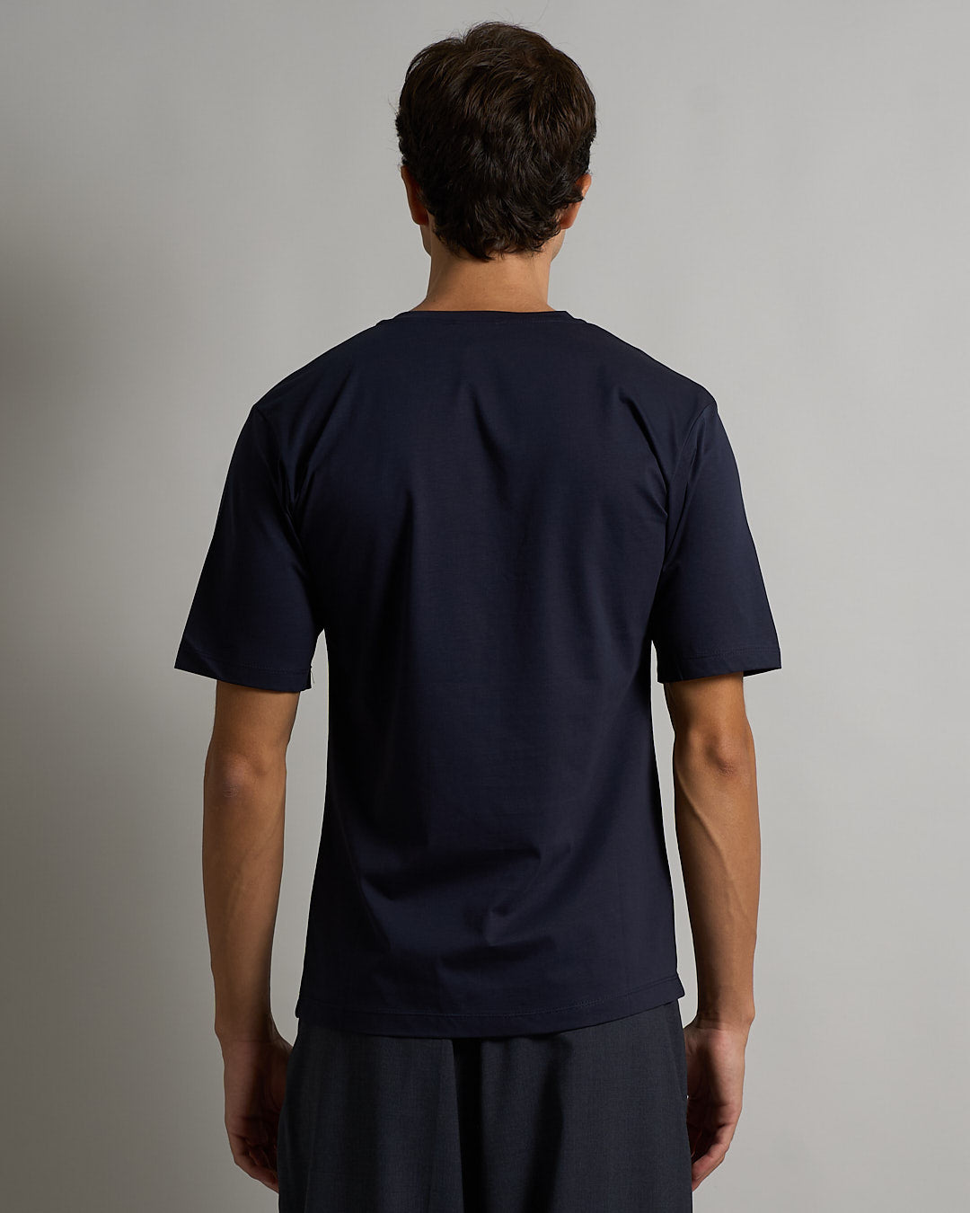 T-shirt Serafino Effetto Seta Mezza Manica