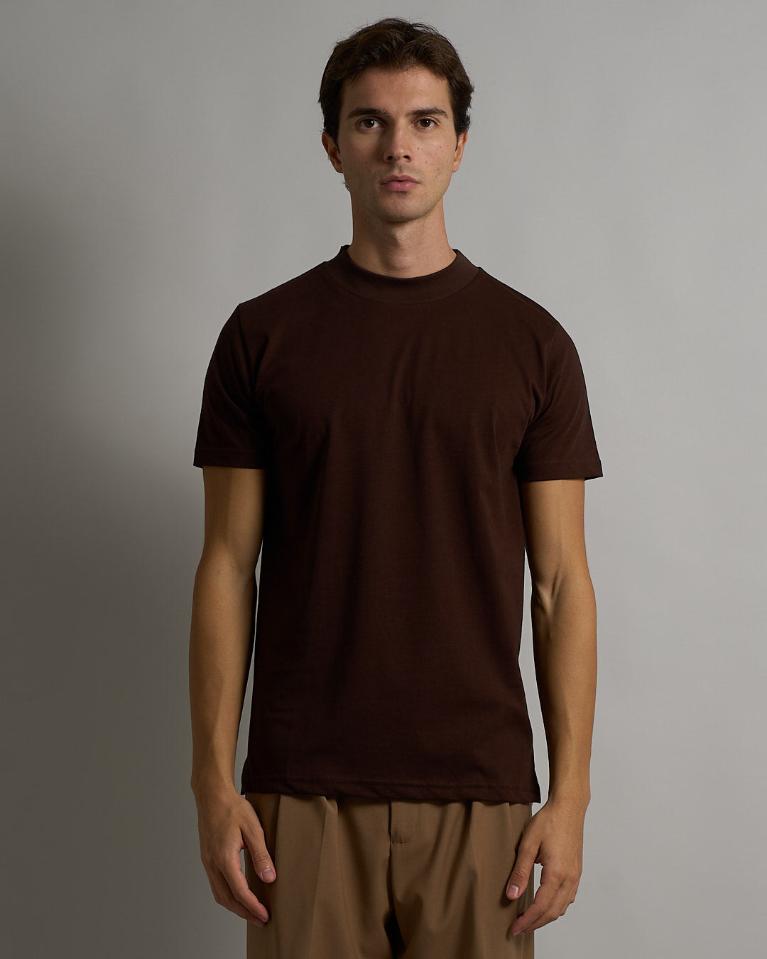 T-shirt Basic mezzocollo