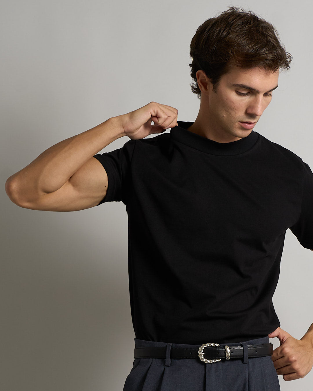 T-shirt Basic mezzocollo