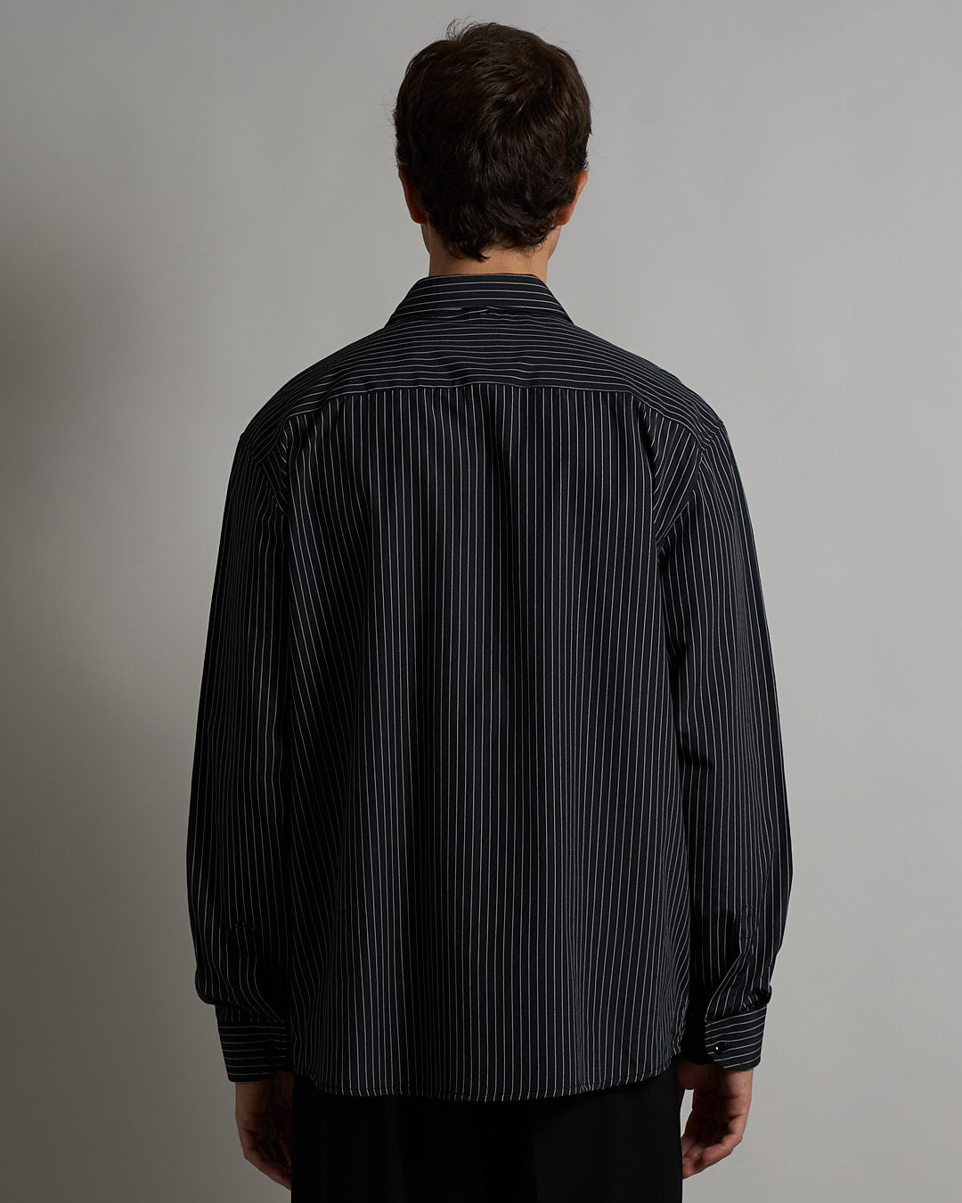 Camicia rigata con fiocco