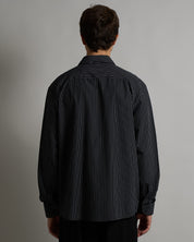 Camicia rigata con fiocco