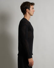 Maglia Girocollo in filo fluttuante