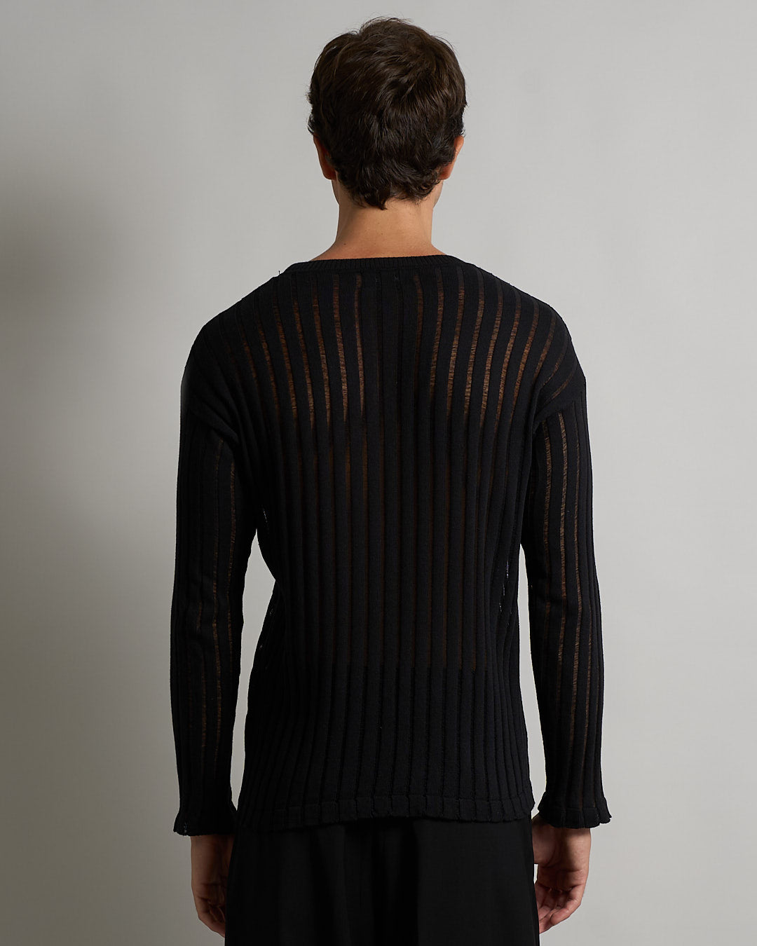 Maglia Girocollo in filo fluttuante