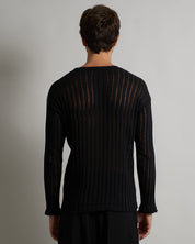 Maglia Girocollo in filo fluttuante