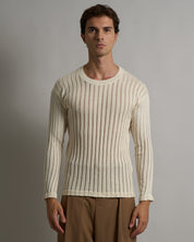 Maglia Girocollo in filo fluttuante