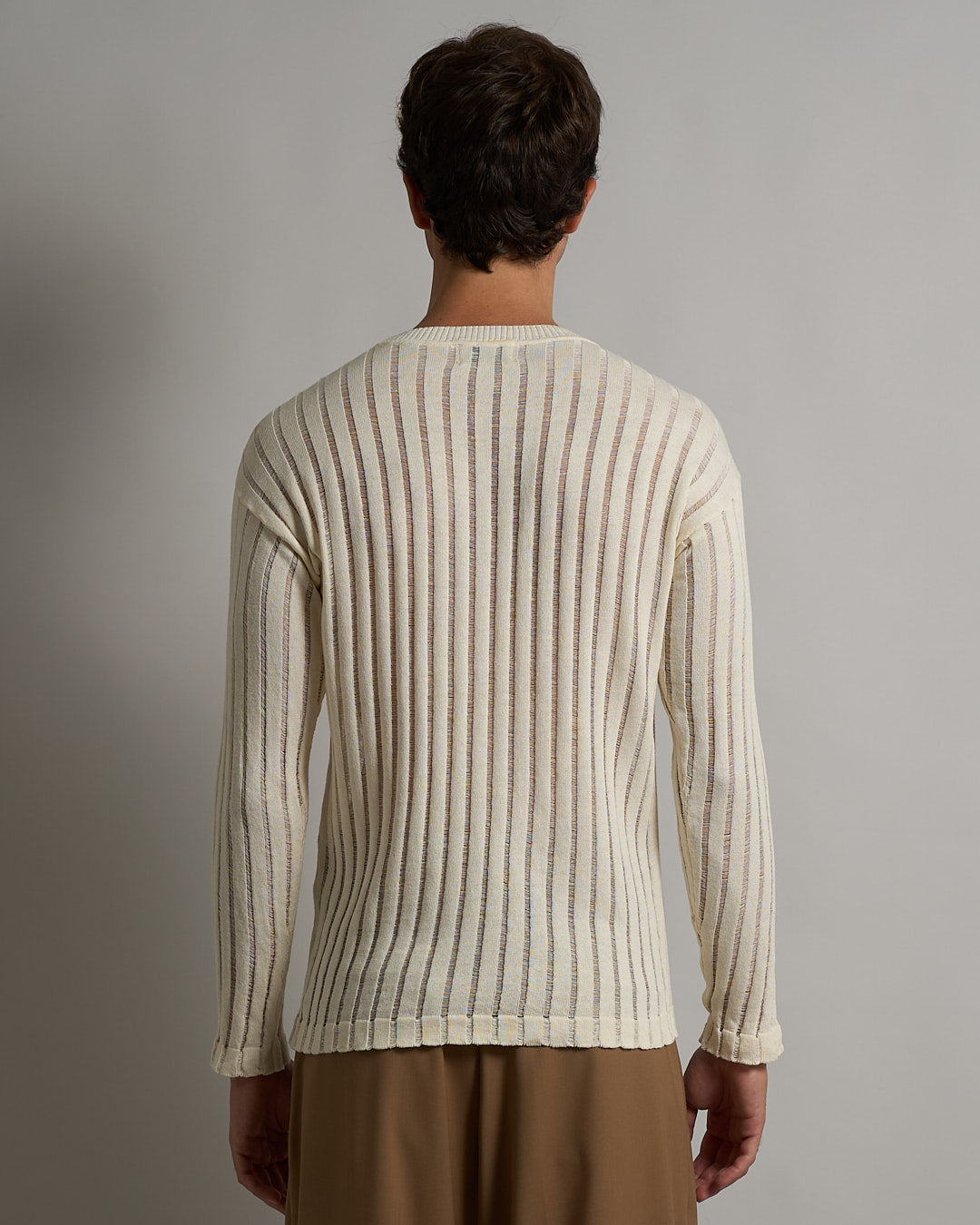 Maglia Girocollo in filo fluttuante