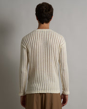 Maglia Girocollo in filo fluttuante