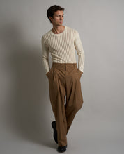 Maglia Girocollo in filo fluttuante