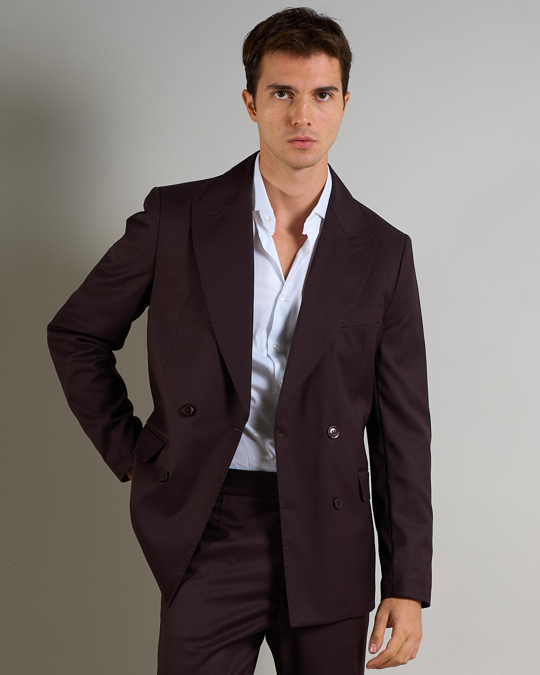 Giacca Sartoriale Doppiopetto Moro