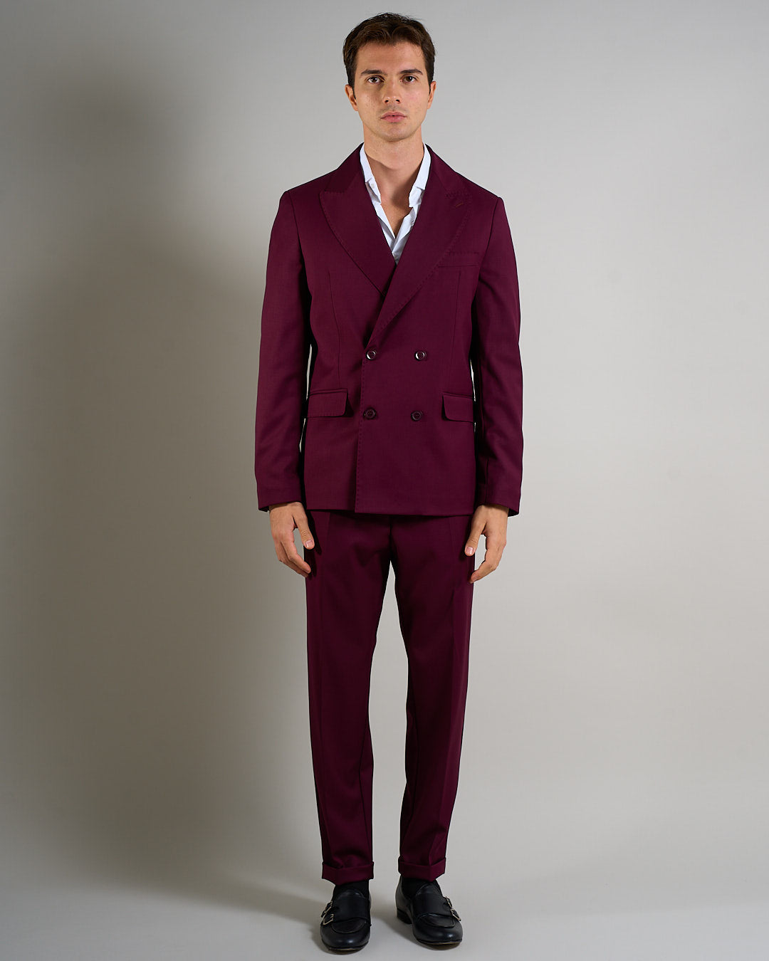 Abito Sartoriale Doppiopetto Bordeaux