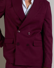 Abito Sartoriale Doppiopetto Bordeaux