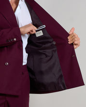 Abito Sartoriale Doppiopetto Bordeaux