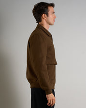 Giubbino in panno con zip