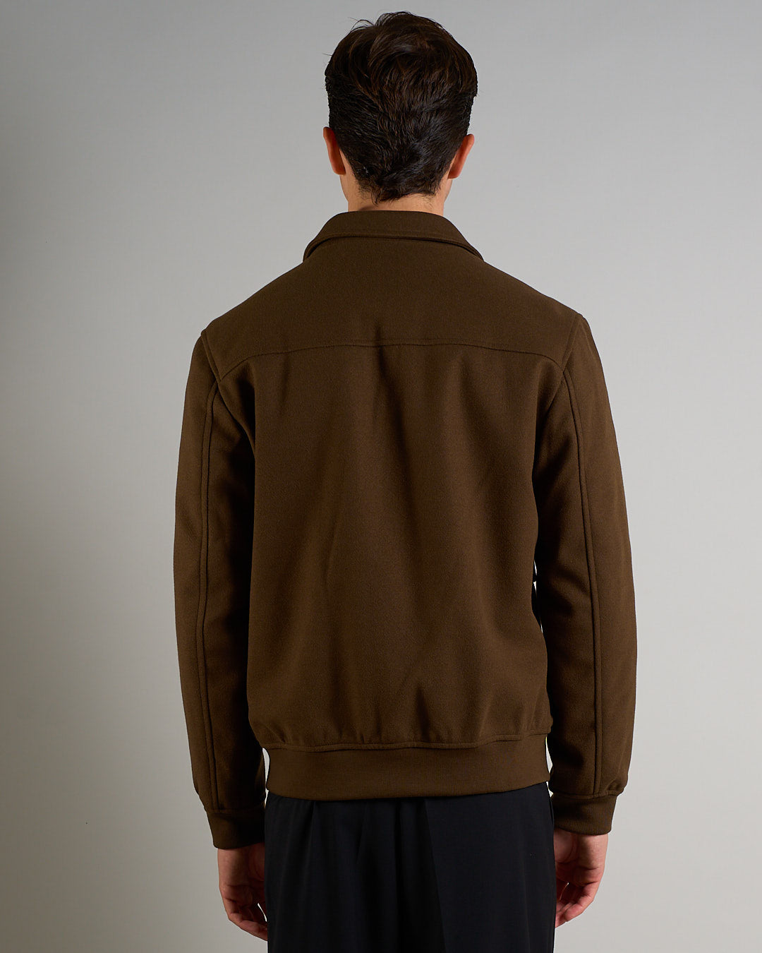 Giubbino in panno con zip