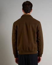 Giubbino in panno con zip