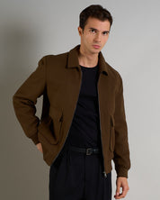 Giubbino in panno con zip