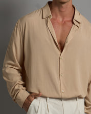 Camicia in Viscosa a tinta unita