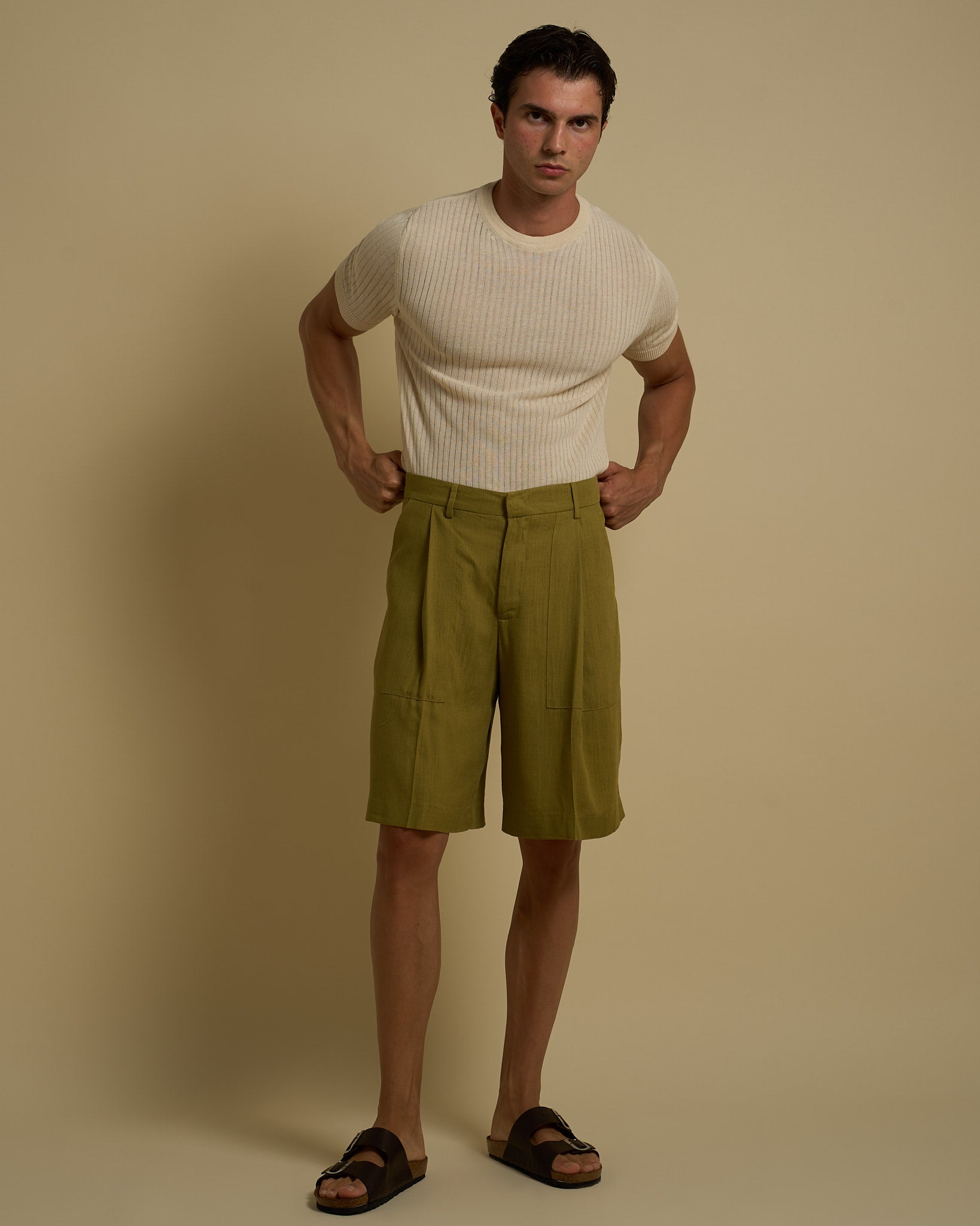 Msm Studio Bermuda in suit with central Nervino 