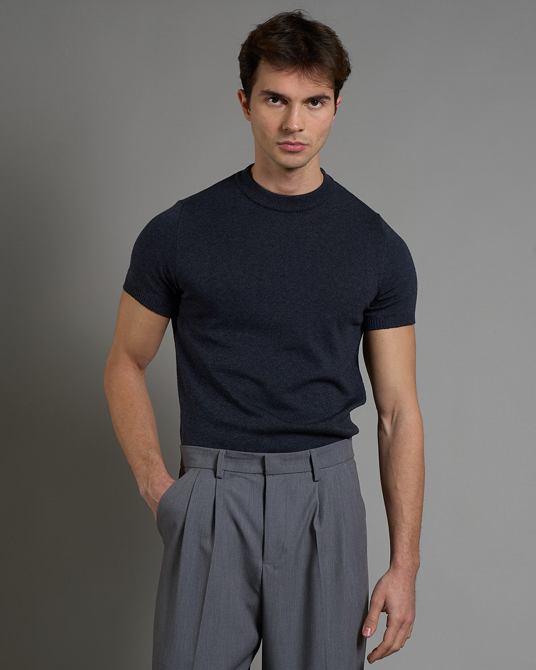 T-Shirt mezza manica in filo