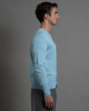 Cardigan girocollo in filo