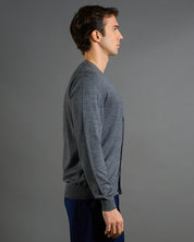 Cardigan Basic in lana merinos