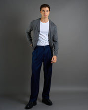 Cardigan Basic in lana merinos