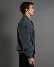Bomber in panno oversize