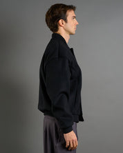 Bomber in panno oversize