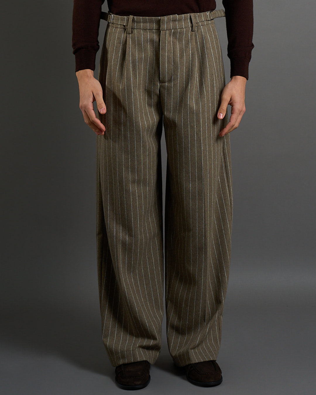 Pantalone Gessato con fibbie Limited Edition