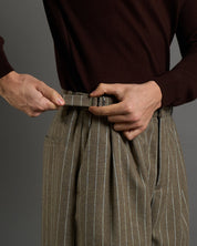 Pantalone Gessato con fibbie Limited Edition