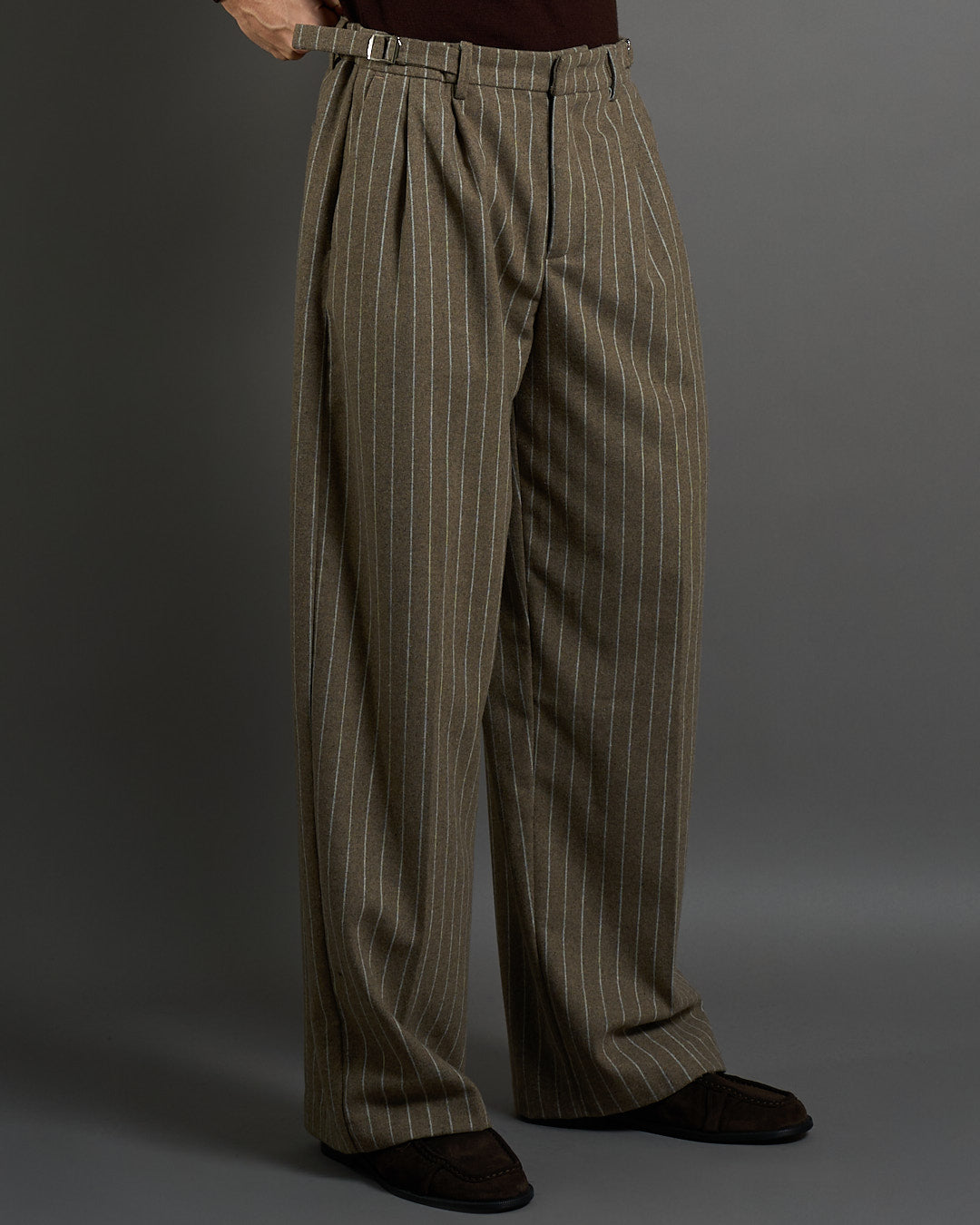 Pantalone Gessato con fibbie Limited Edition