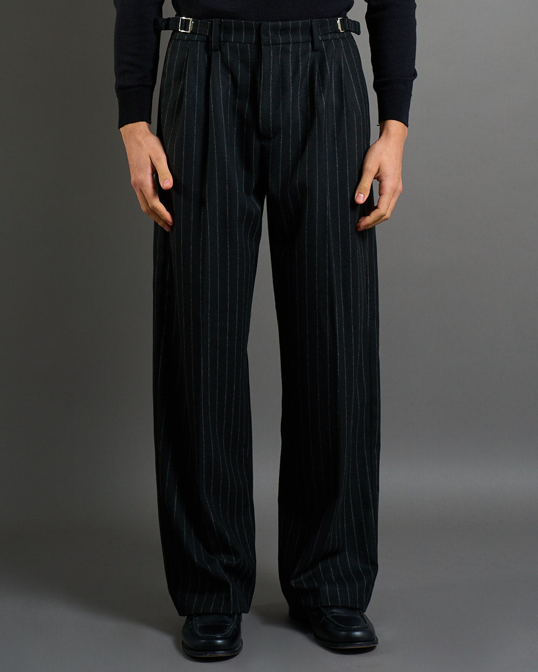 Pantalone Gessato con fibbie Limited Edition