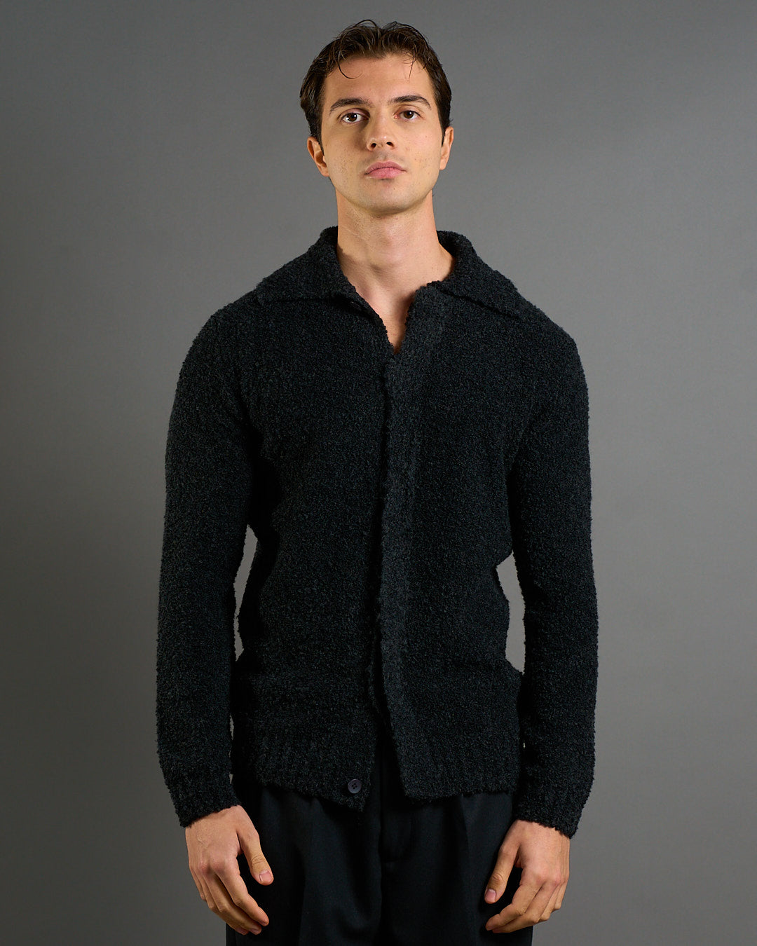 Giacca Cardigan in maglia bouclè