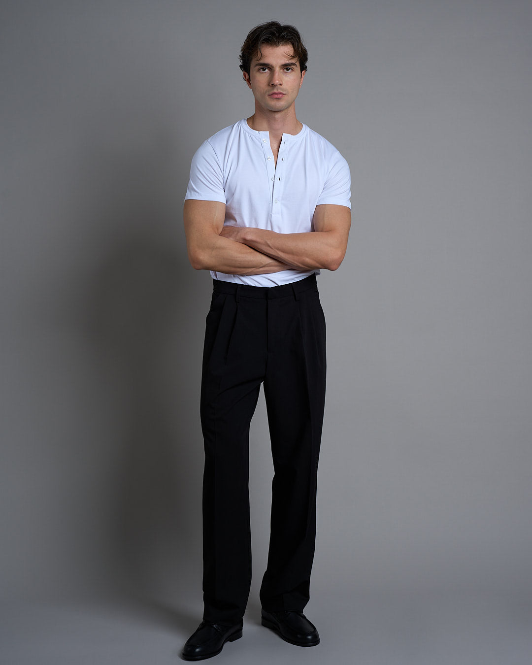T-shirt Serafino Slim Fit