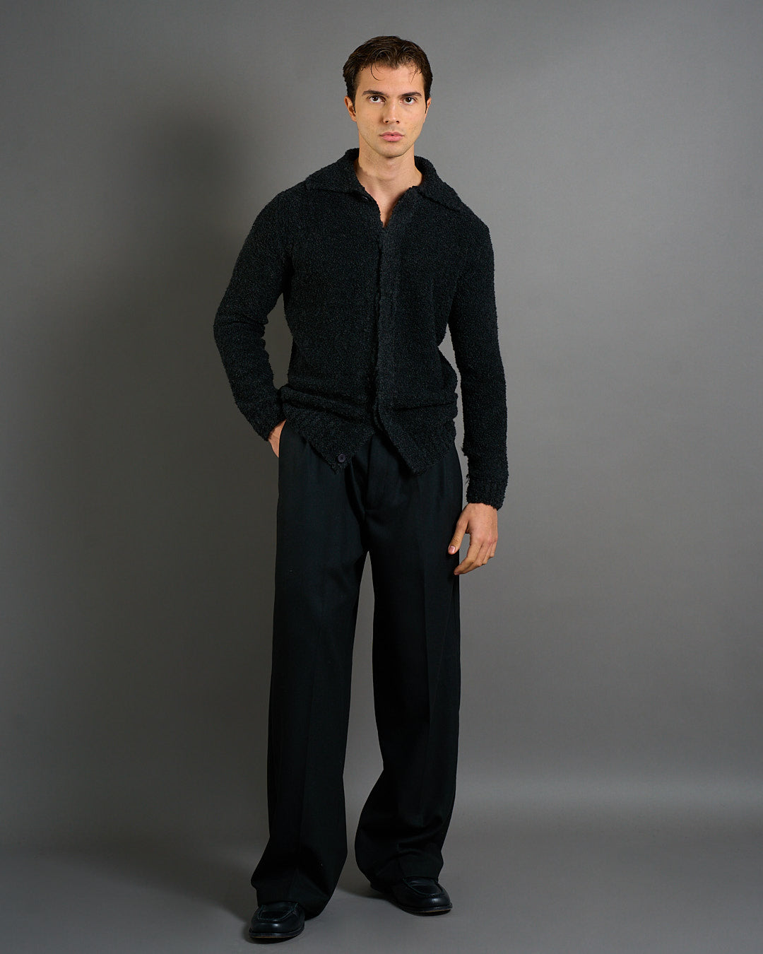 Giacca Cardigan in maglia bouclè