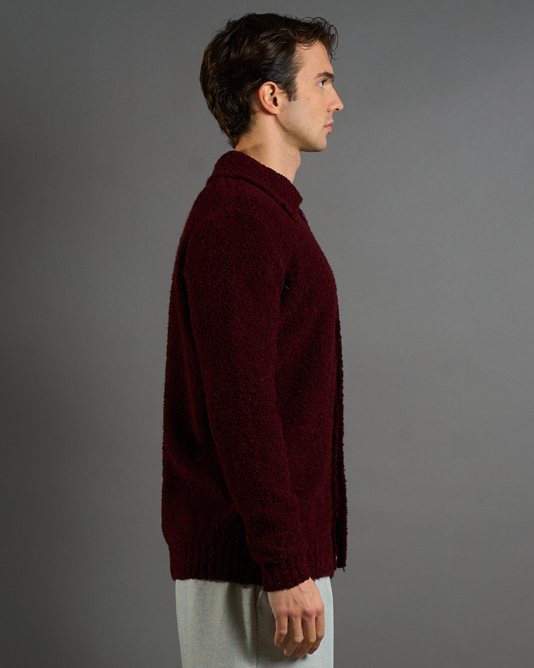 Giacca Cardigan in maglia bouclè