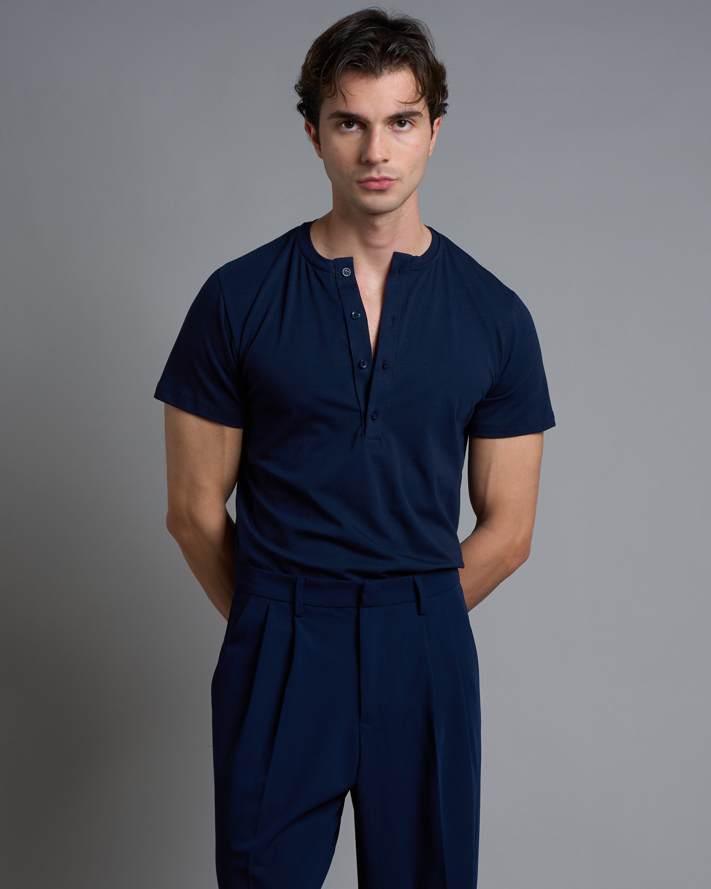 T-shirt Serafino Slim Fit