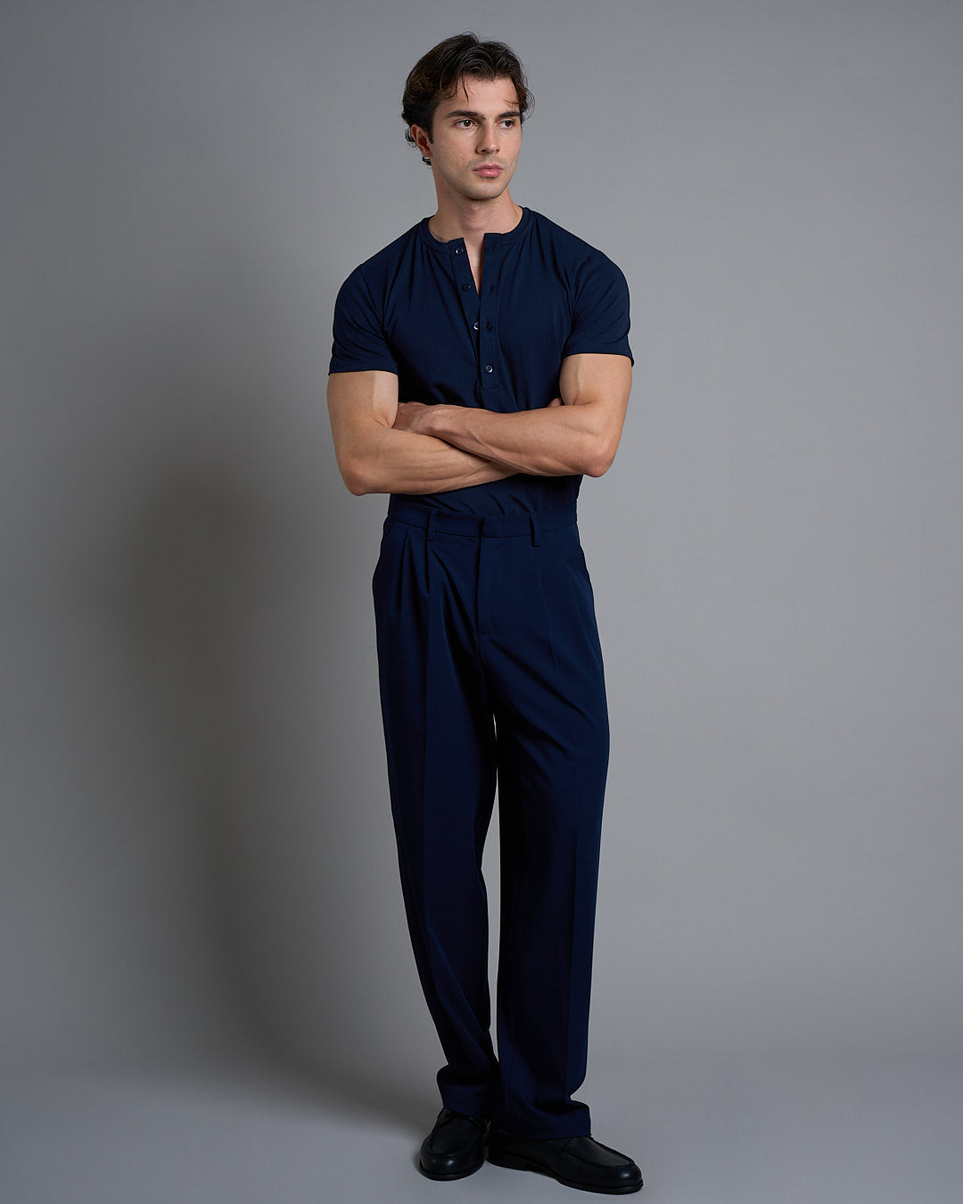 T-shirt Serafino Slim Fit