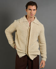 Giacca Cardigan in maglia bouclè