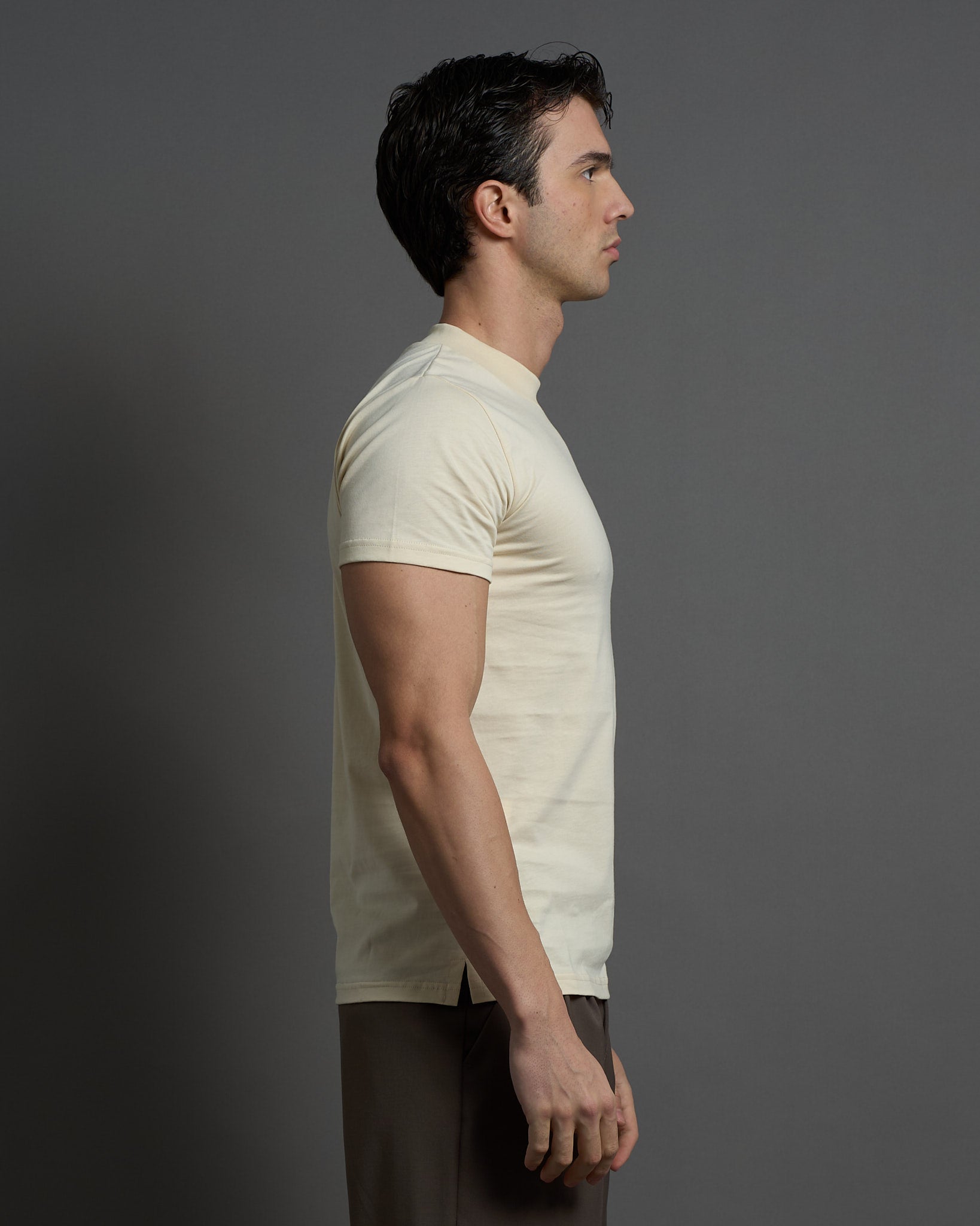 T-shirt Basic mezzocollo