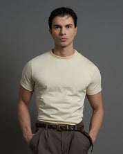 T-shirt Basic mezzocollo