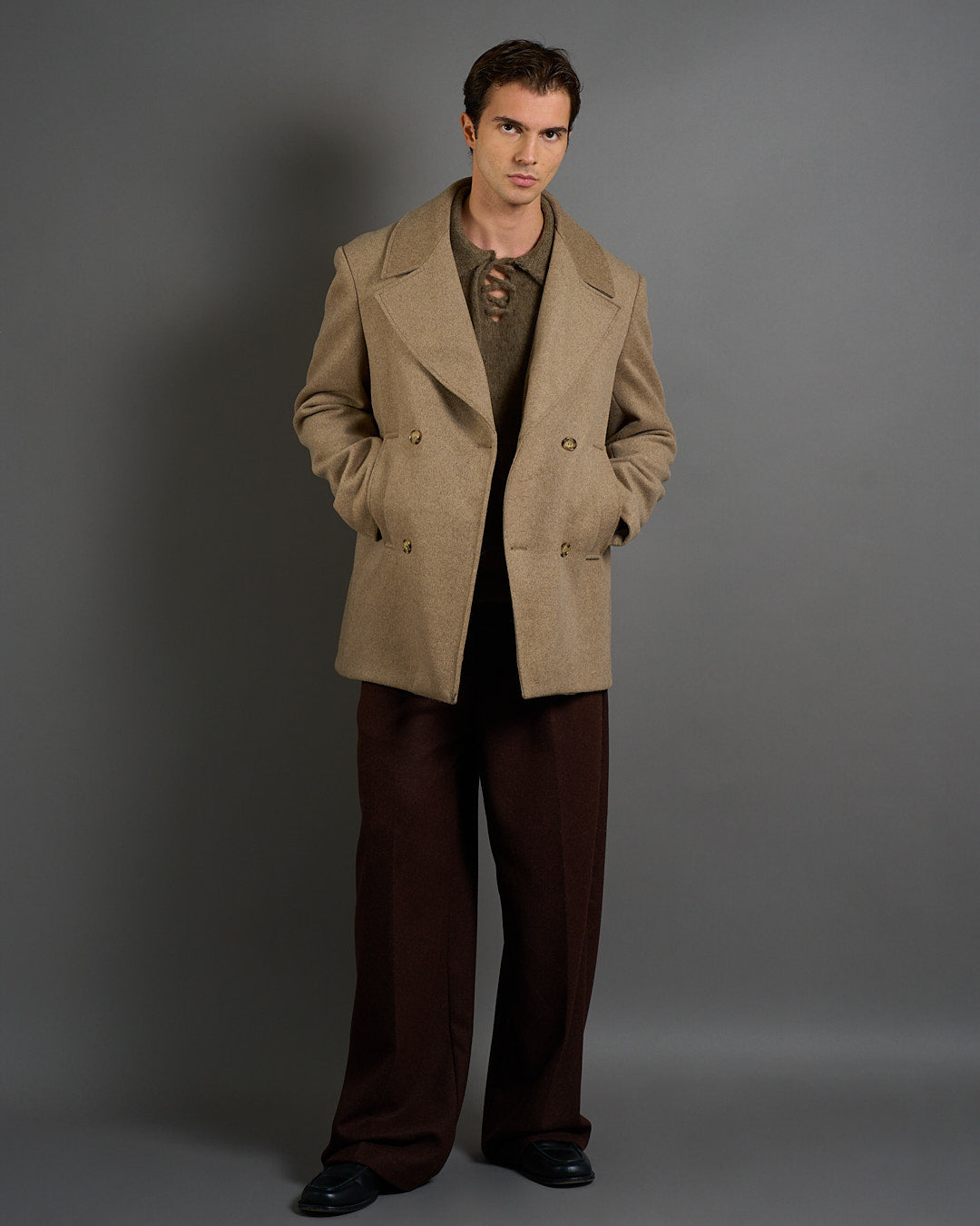 Cappotto Doppiopetto in lana