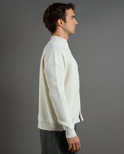 Cardigan in maglia con zip in lana merinos Limited Edition